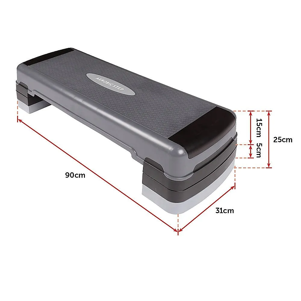 Adjustable Height Non-Slip Aerobic Step Platform 250kg Capacity