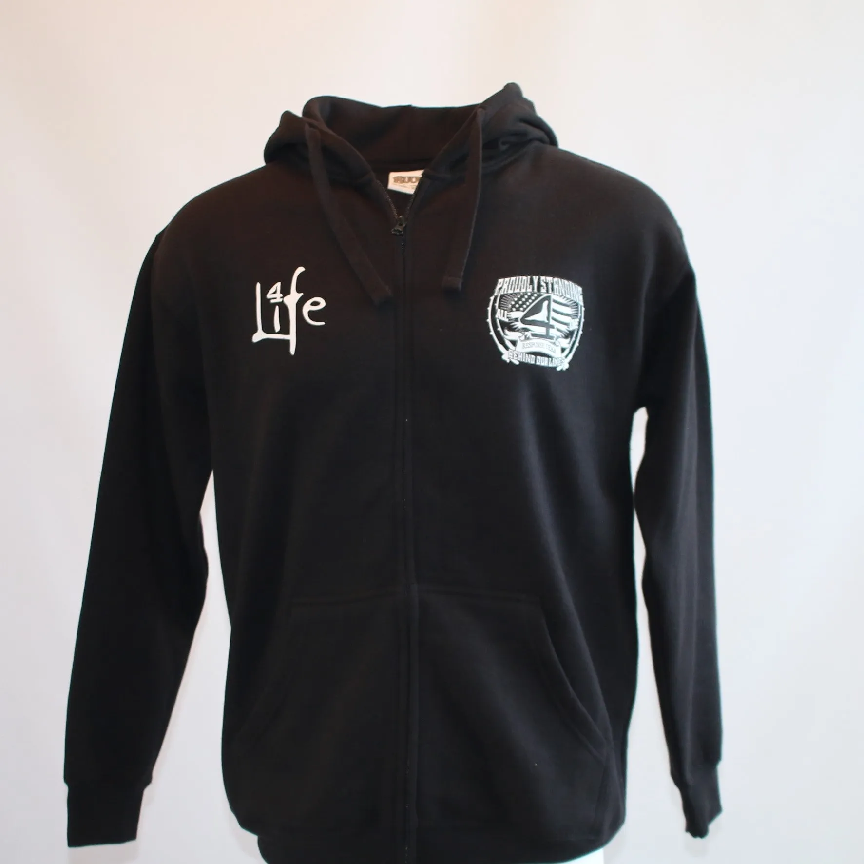 Adult Black First Responders  - Oars Flag - Full Zip