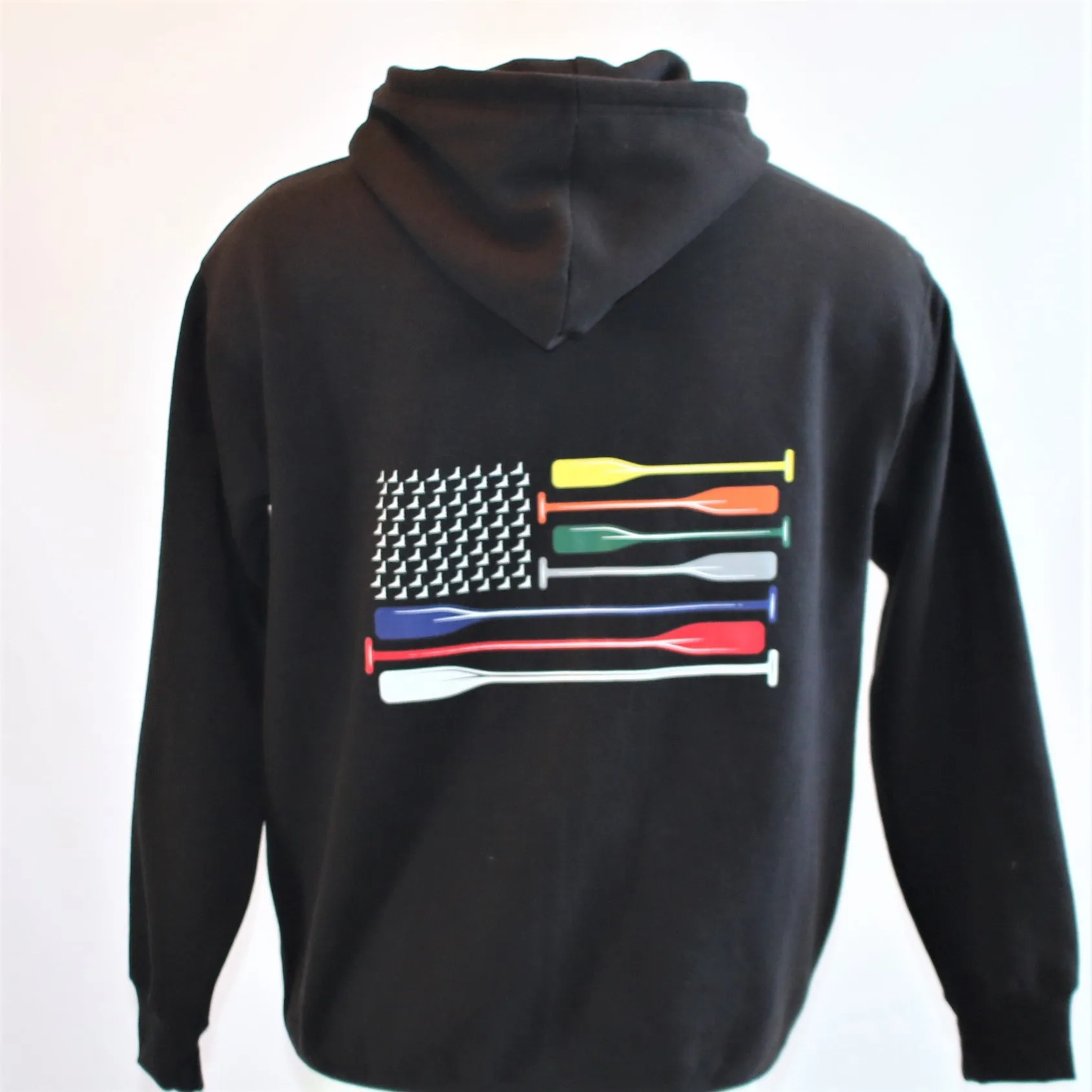 Adult Black First Responders  - Oars Flag - Full Zip