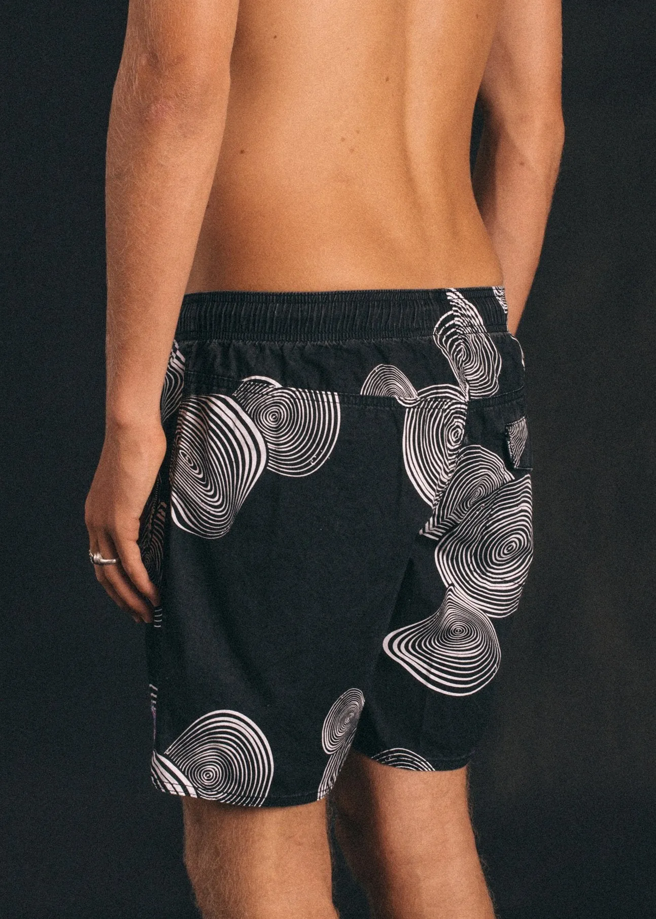 Afends Mens Baywatch Psychedelics - Elastic Waist Boardshort