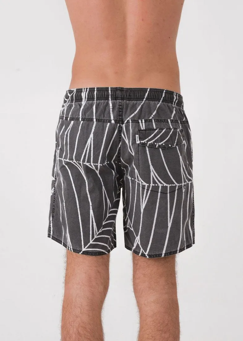 Afends Mens Baywatch Webs - Elastic Waist Boardshort