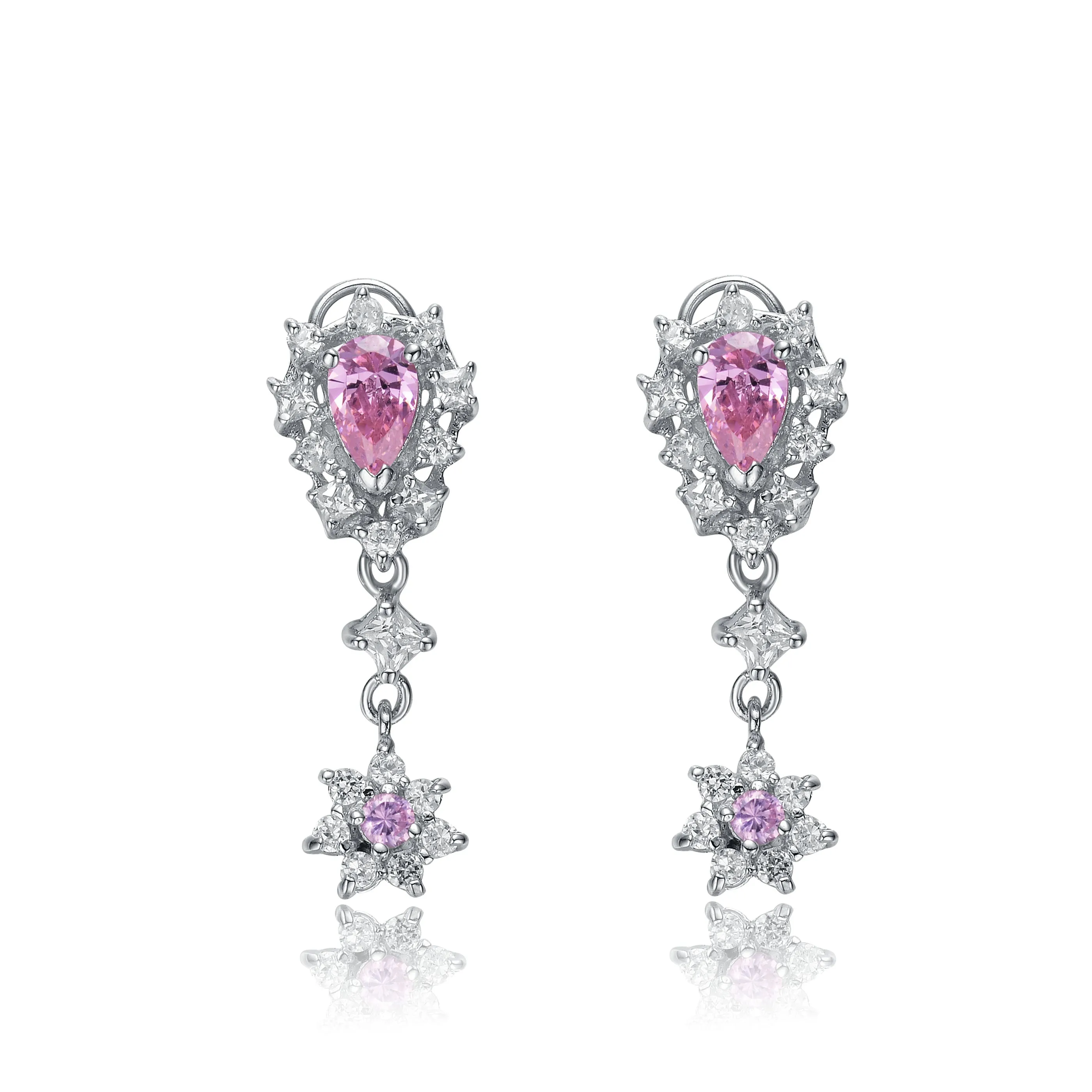 Antoinette Pink Étoile Star Earrings