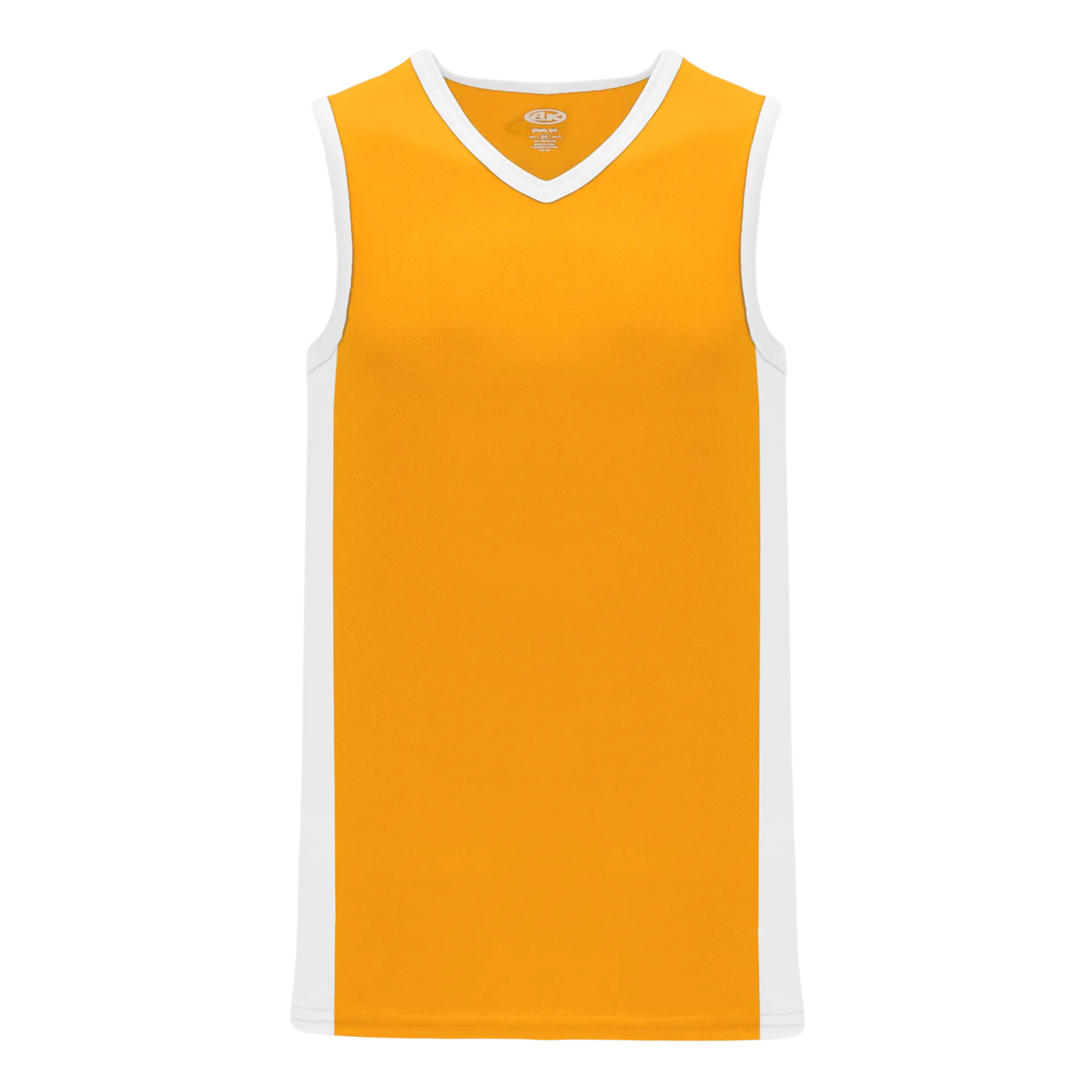 Athletic Knit (AK) B2115M-236 Mens Gold/White Pro Basketball Jersey