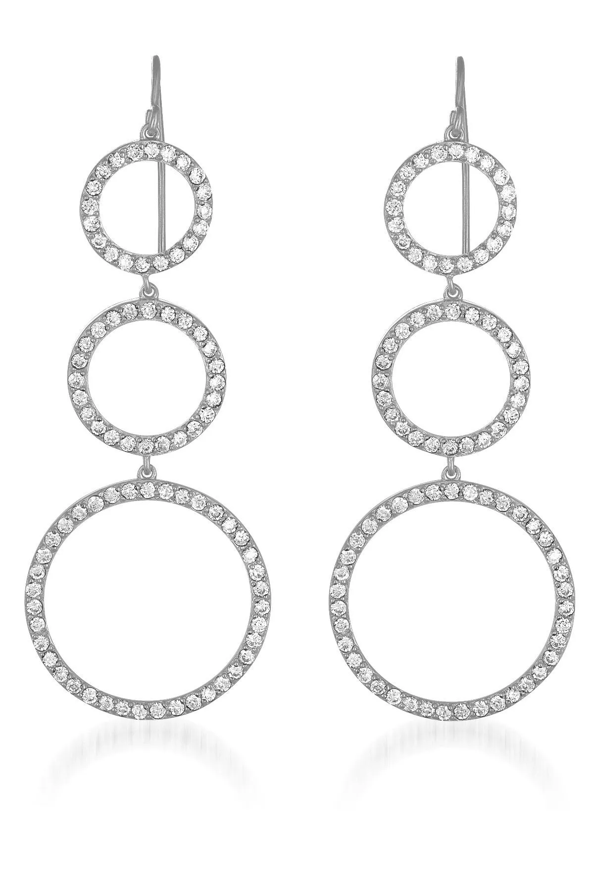 Audrey Tri Circle Earrings