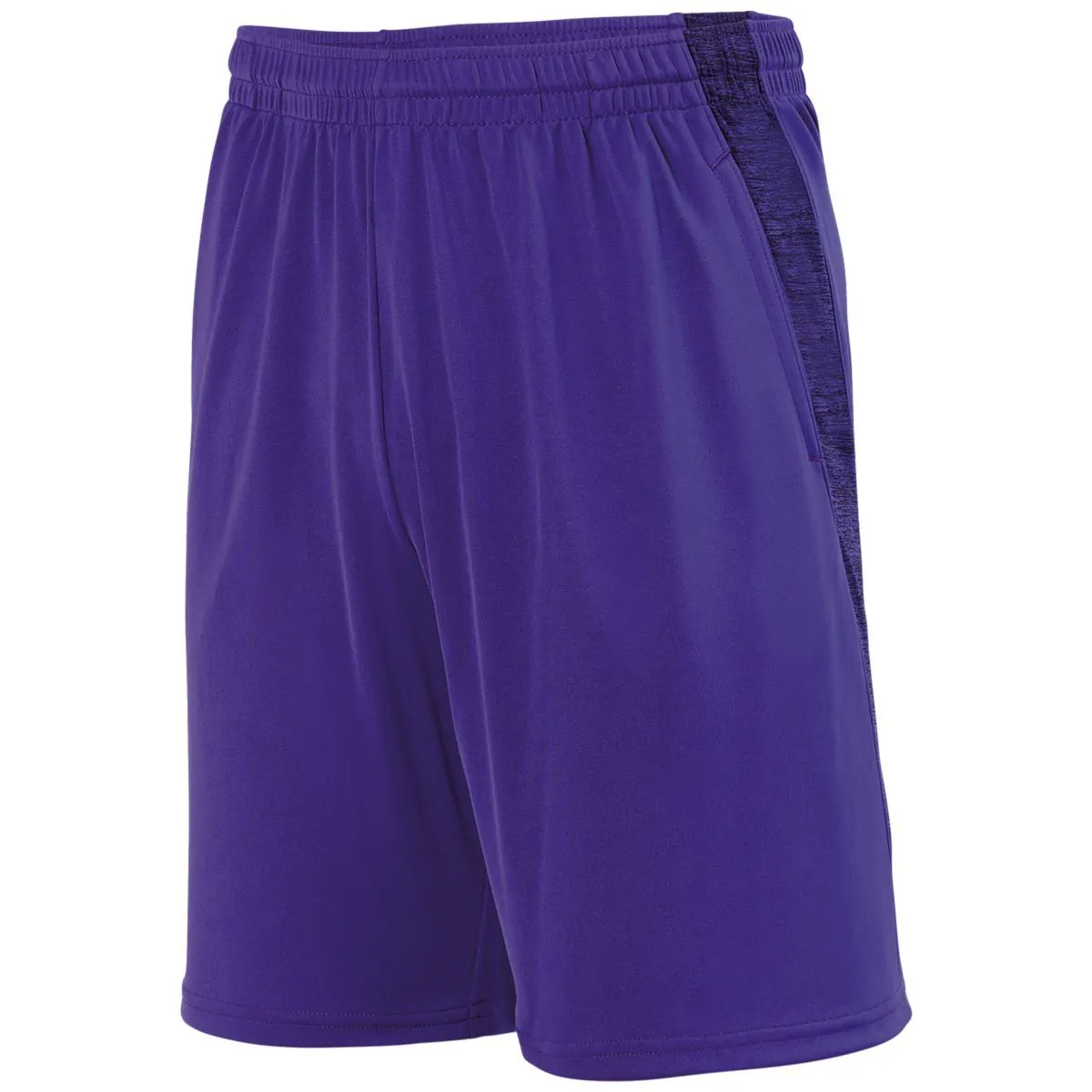 Augusta Sportswear Youth Intensify Black Heather Training Shorts