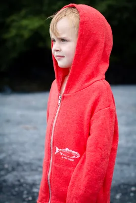 Beach Red AK Wild Salmon Children's Zipped Hoody