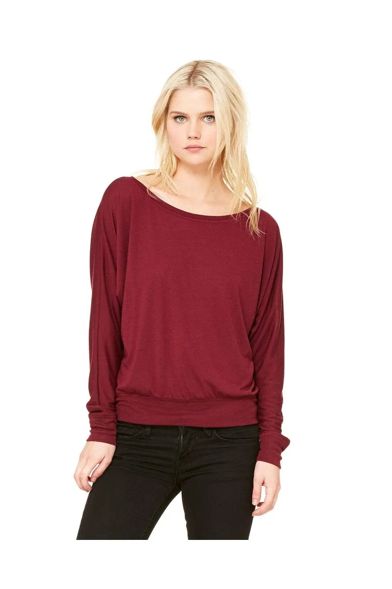 Bella   Canvas 8850: Ladies Flowy Long Sleeve Off Shoulder T-Shirt