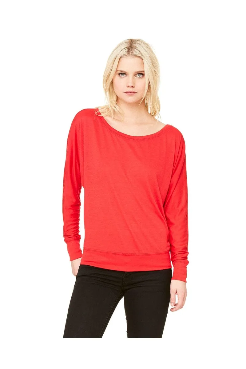 Bella   Canvas 8850: Ladies Flowy Long Sleeve Off Shoulder T-Shirt