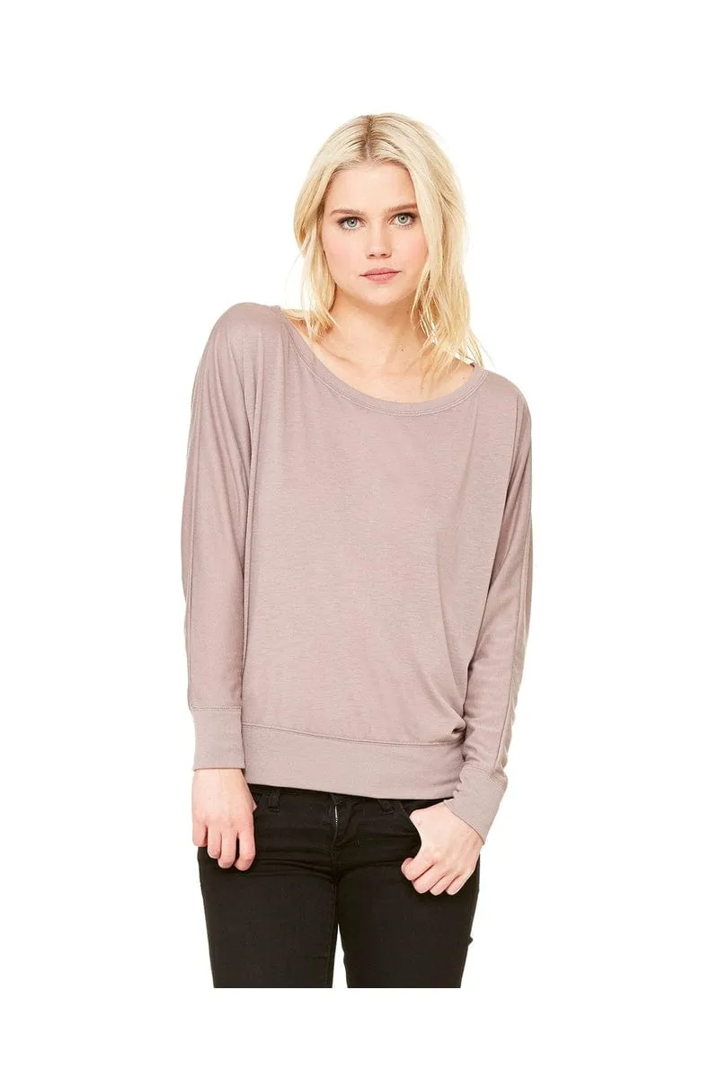 Bella   Canvas 8850: Ladies Flowy Long Sleeve Off Shoulder T-Shirt