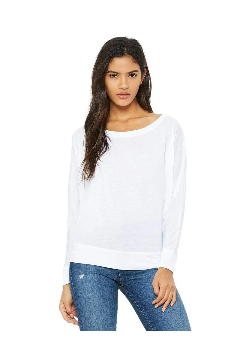 Bella   Canvas 8850: Ladies Flowy Long Sleeve Off Shoulder T-Shirt