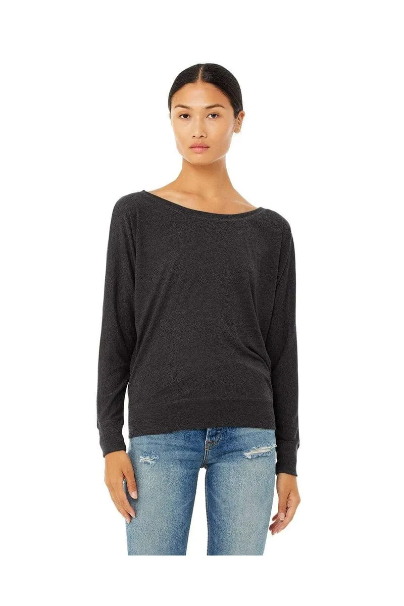 Bella   Canvas 8850: Ladies Flowy Long Sleeve Off Shoulder T-Shirt