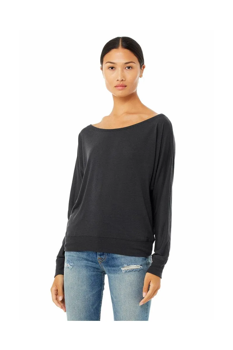 Bella   Canvas 8850: Ladies Flowy Long Sleeve Off Shoulder T-Shirt