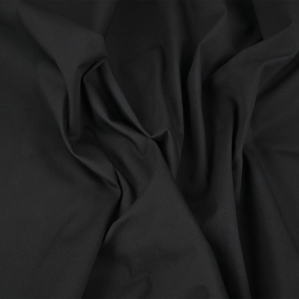 Black Stretch Gabardine Fabric  97512