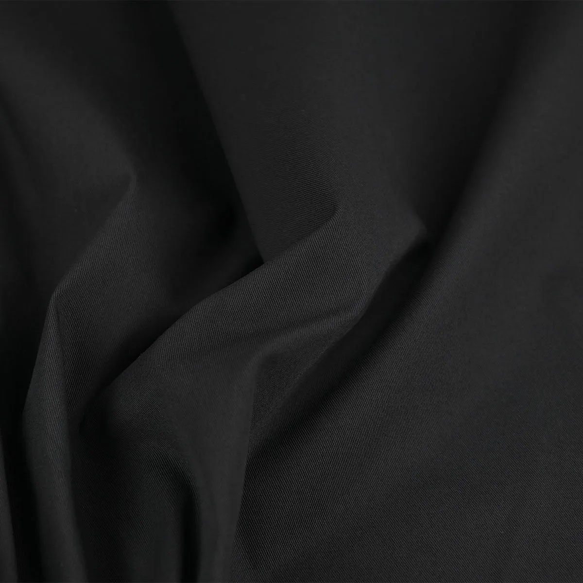 Black Stretch Gabardine Fabric  97512