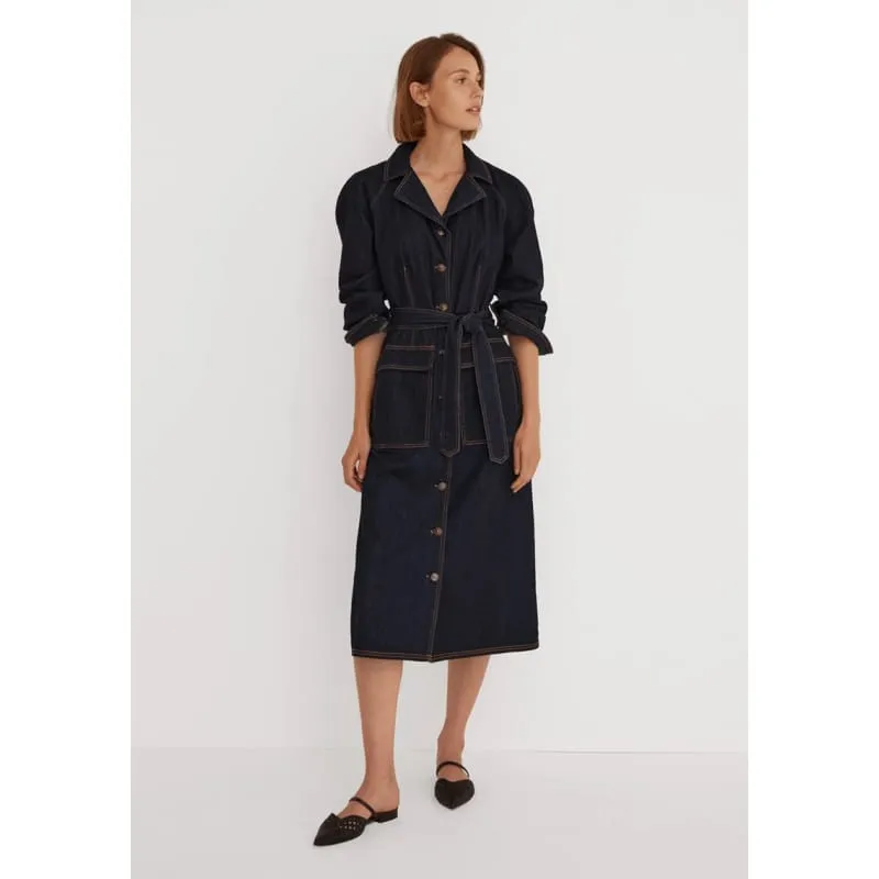 Boston Denim Shirt Dress | Indigo