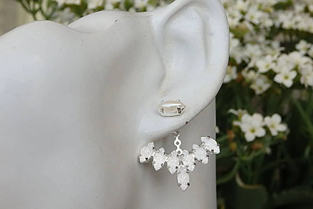 Bridal Ear Jacket Earrings