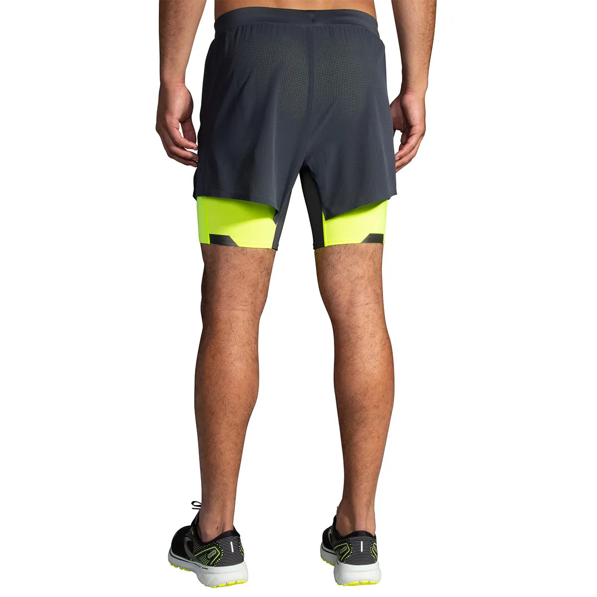 Brooks Run Visible 5 2-In-1 Short Mens | Asphalt/nightlife