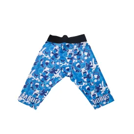 Camo Compression 1/2 Tights | Blue