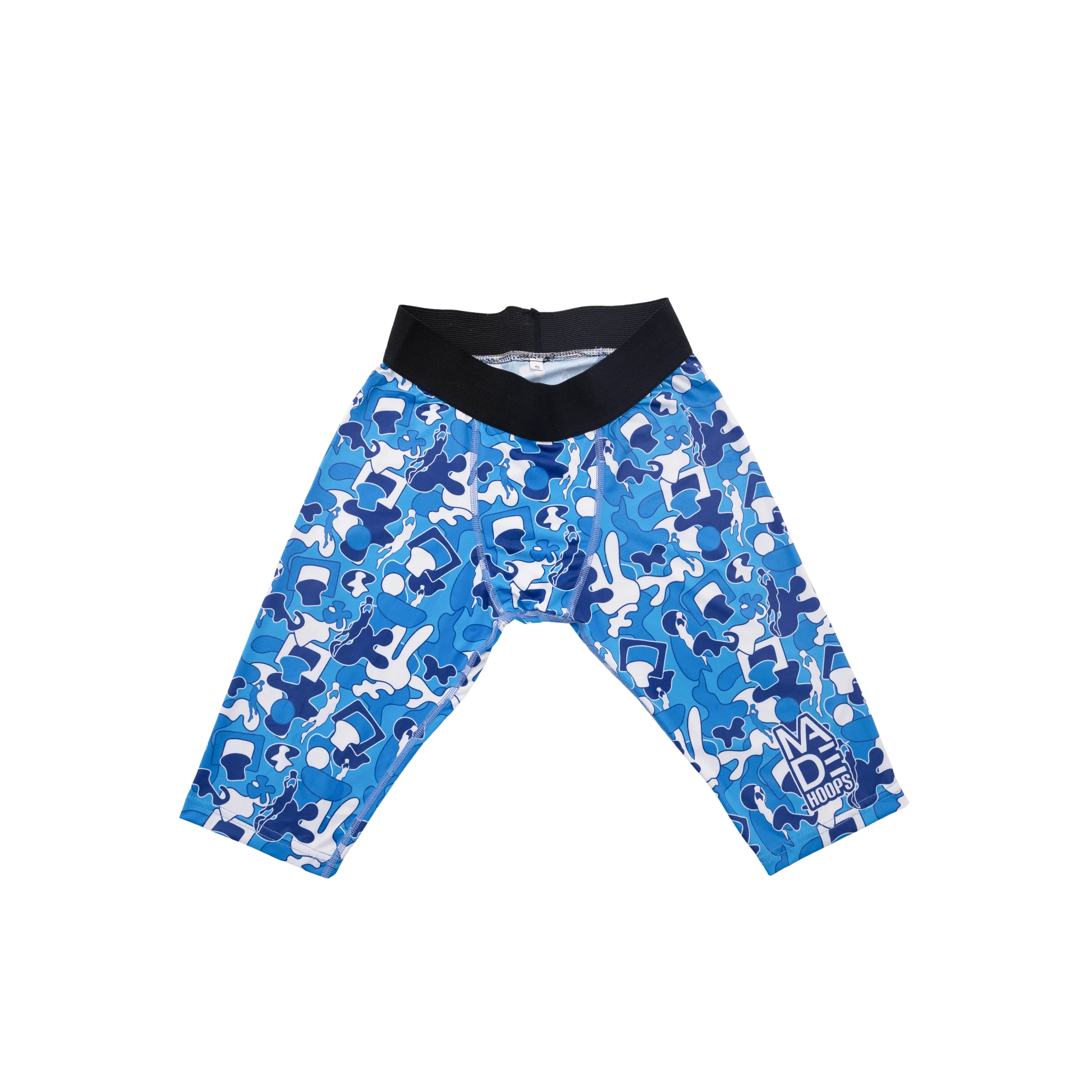 Camo Compression 1/2 Tights | Blue