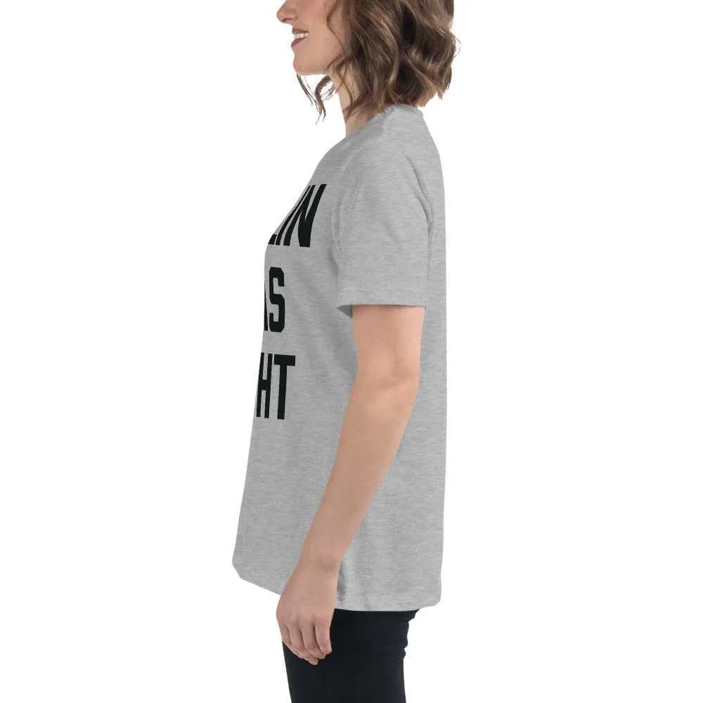 Carlin Was Right Ladies Athletic Grey Tee