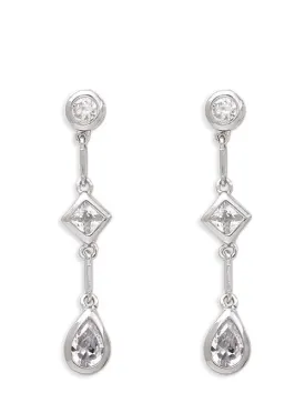 Clarisse Bezel Setting Drop Earrings