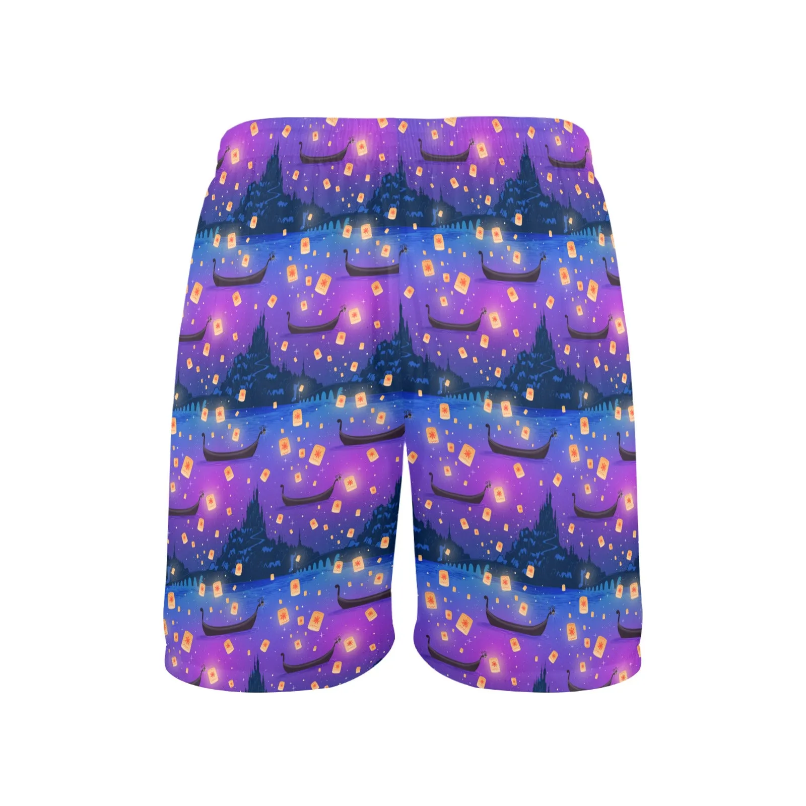 Disney Tangled Rapunzel Floating Lanterns Men's Swim Trunks Swimsuit