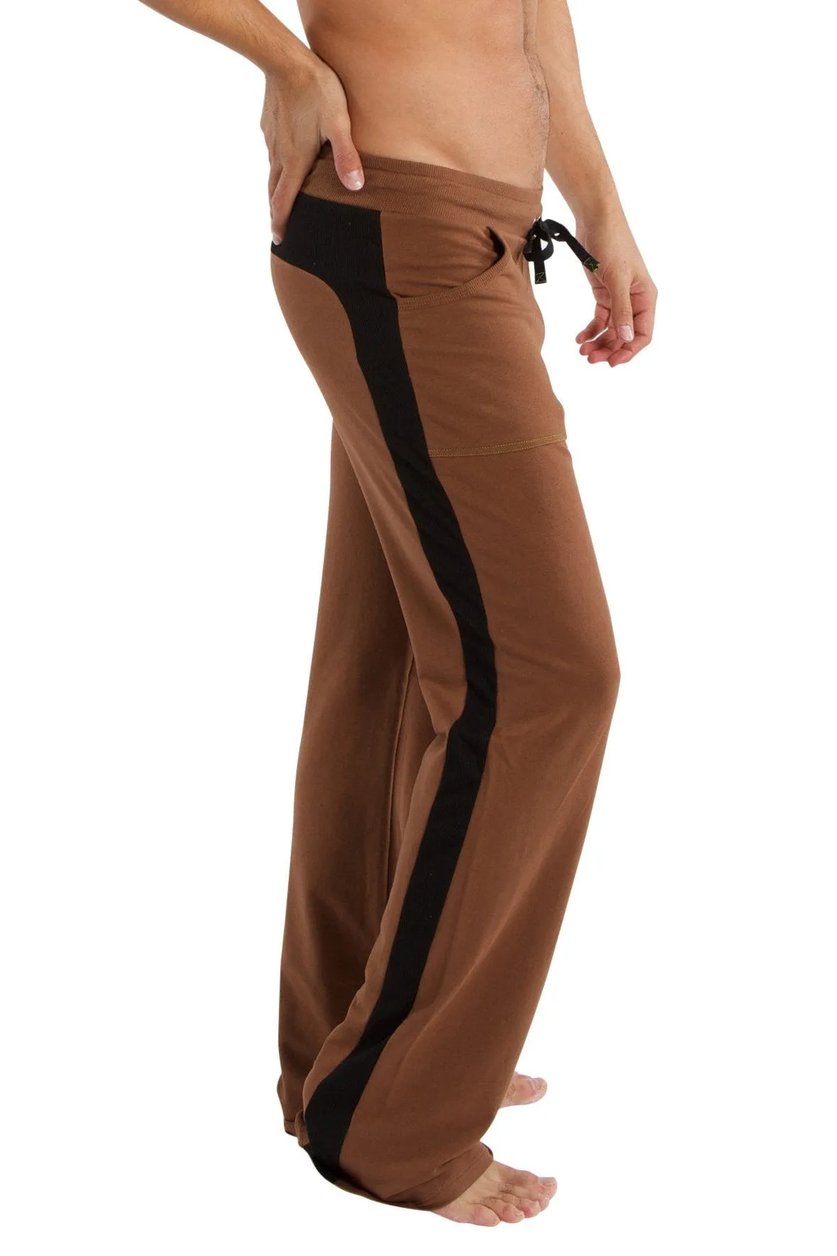 Eco-Track & Yoga Sweat Pant (Chocolate w/Black)