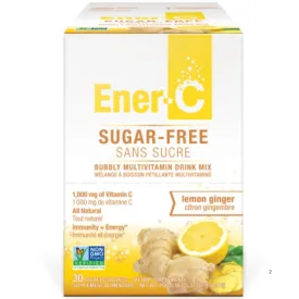 Ener-C Sugar Free Lemon Ginger Multivitamin Drink Mix - 1,000mg Vitamin C (Case of 30)