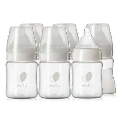 Evenflo 6pk Balance Wide-Neck Anti-Colic Baby Bottles - 5oz