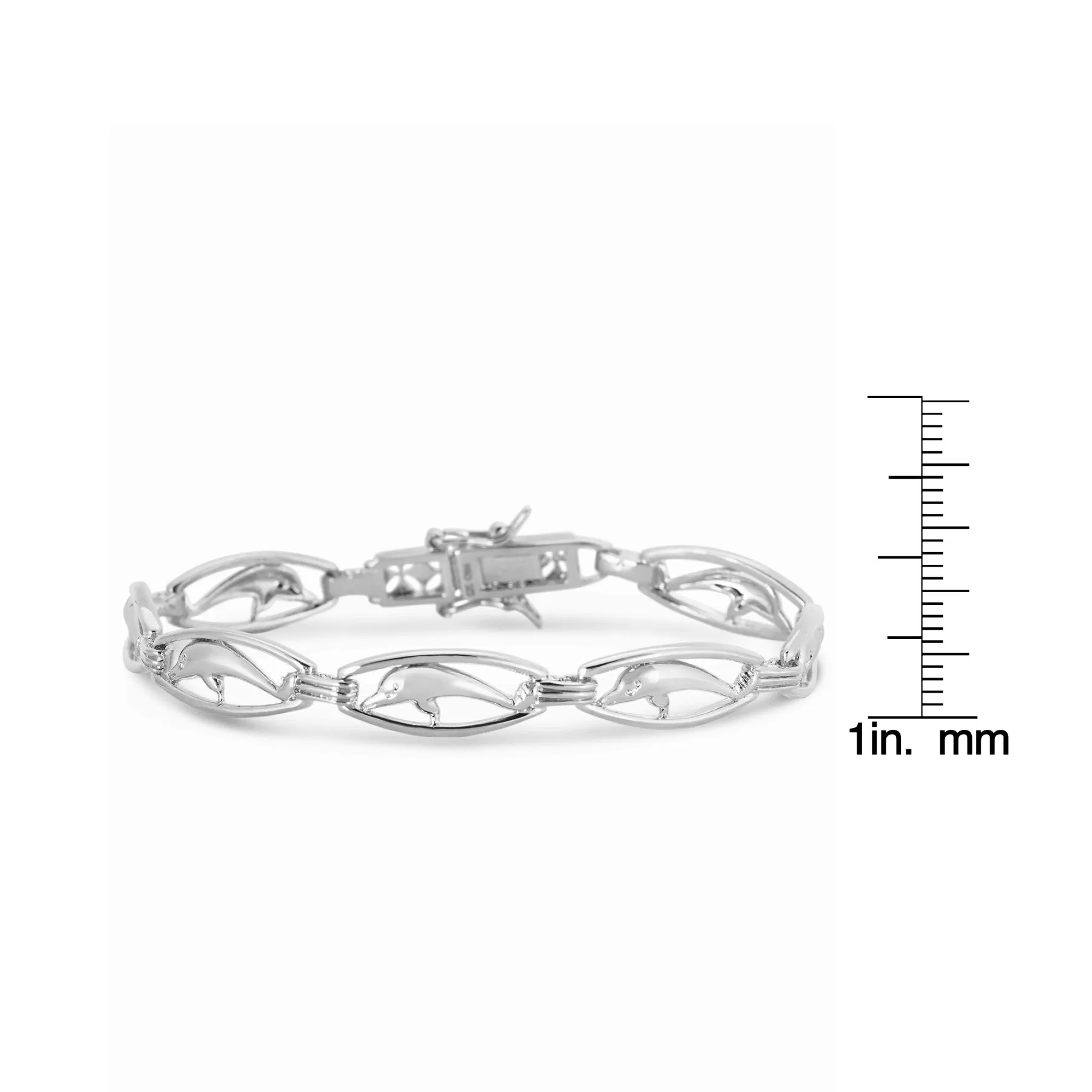 Fabienne Dolphin Circle Link Bracelet