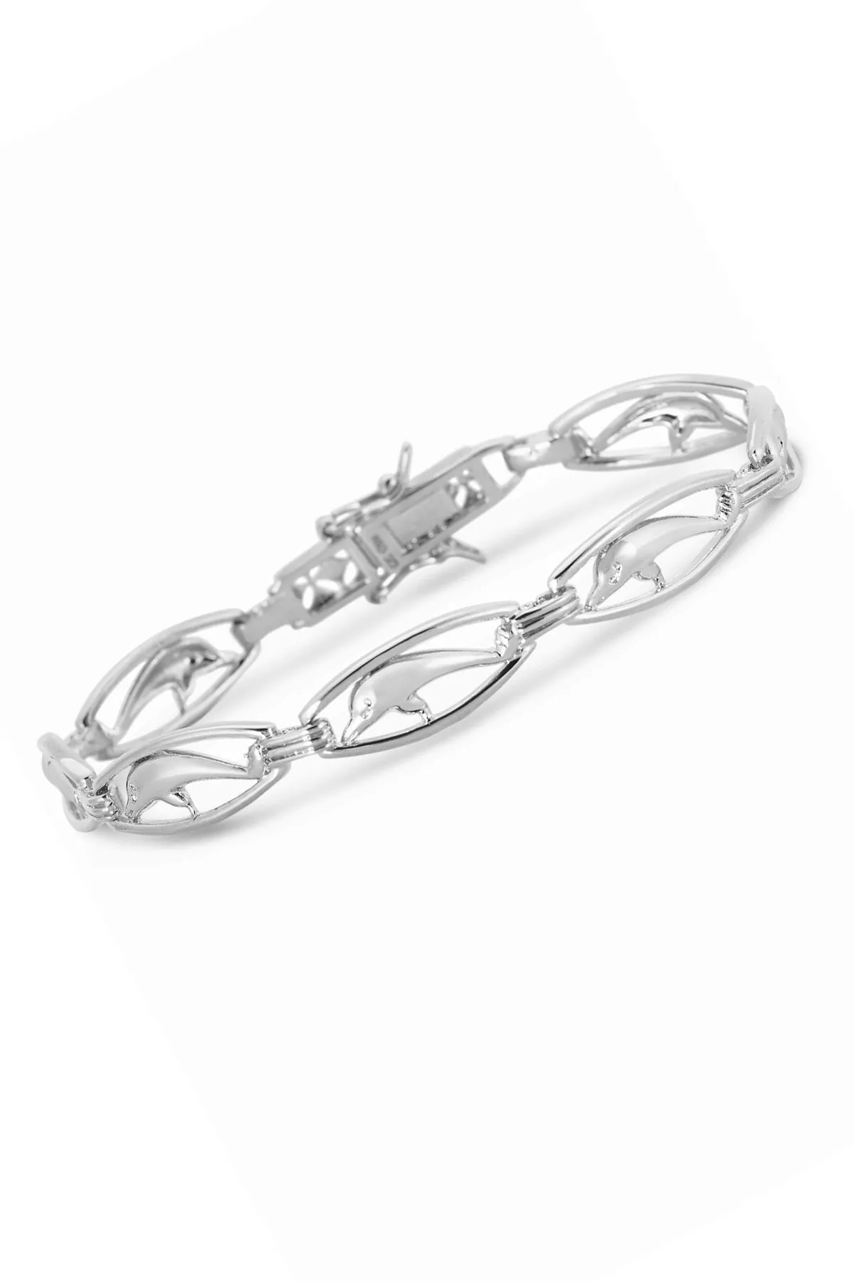 Fabienne Dolphin Circle Link Bracelet