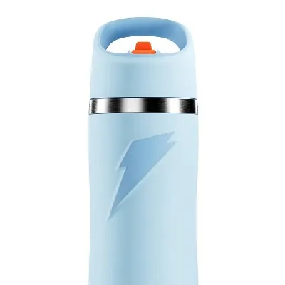 Gatorade 22oz Stainless Steel Water Bottle with Straw - Blue