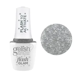 Gelish Flash Glam Gel Polish - Dipping in Bling - Silver Glitter - 15ml