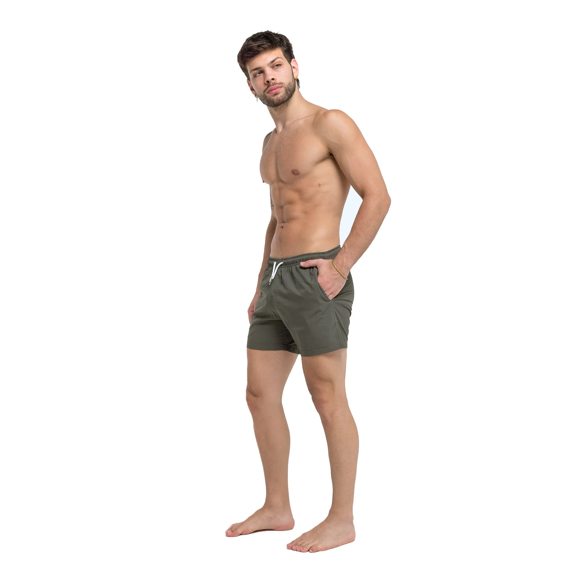 Green - 5" Swim Trunks