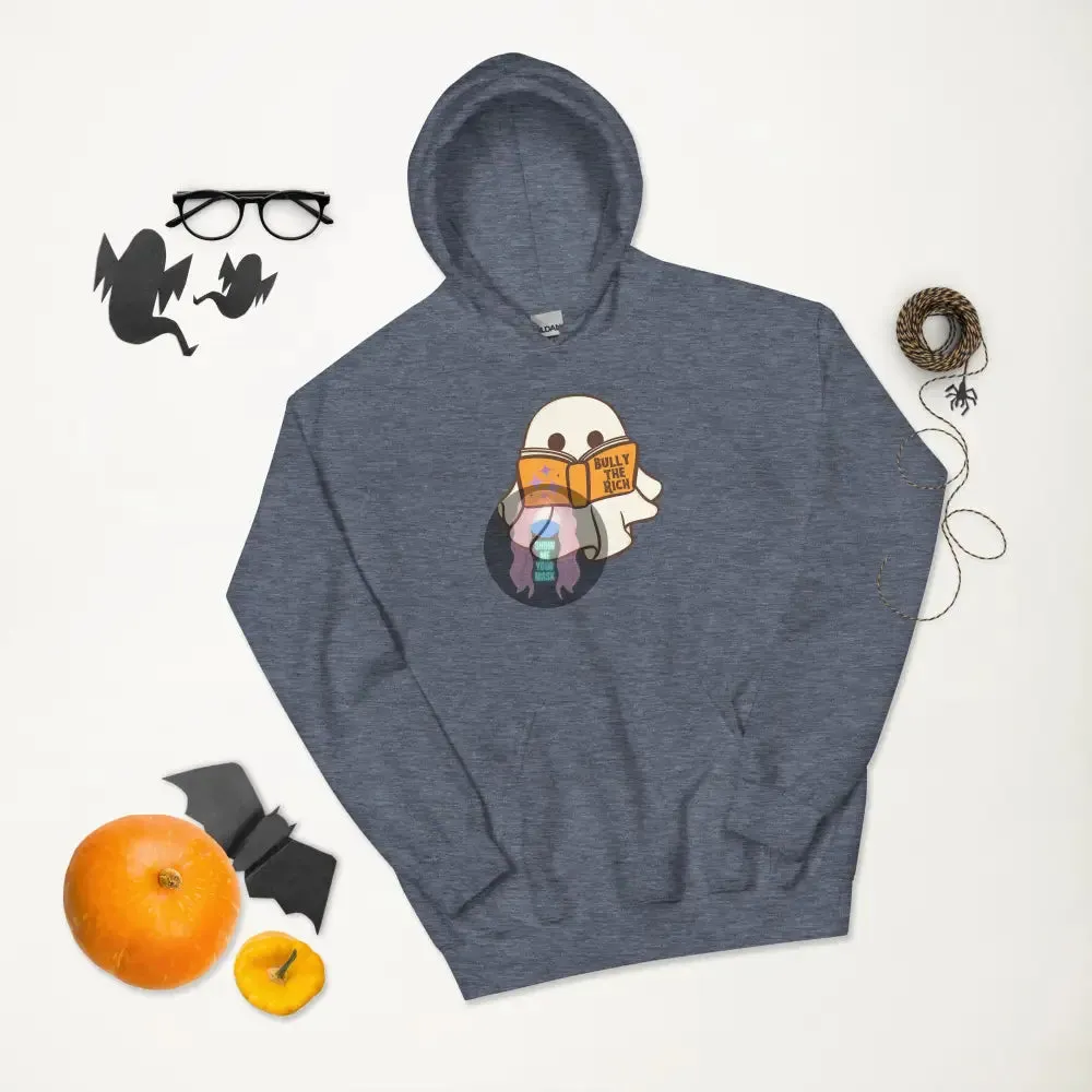 Halloween 2024 Book Ghost Unisex Hoodie