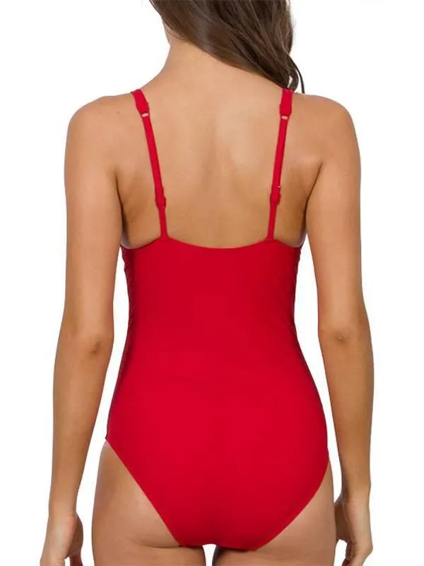 J1922C_D Tailored Cross Over Swimsuit - Jets