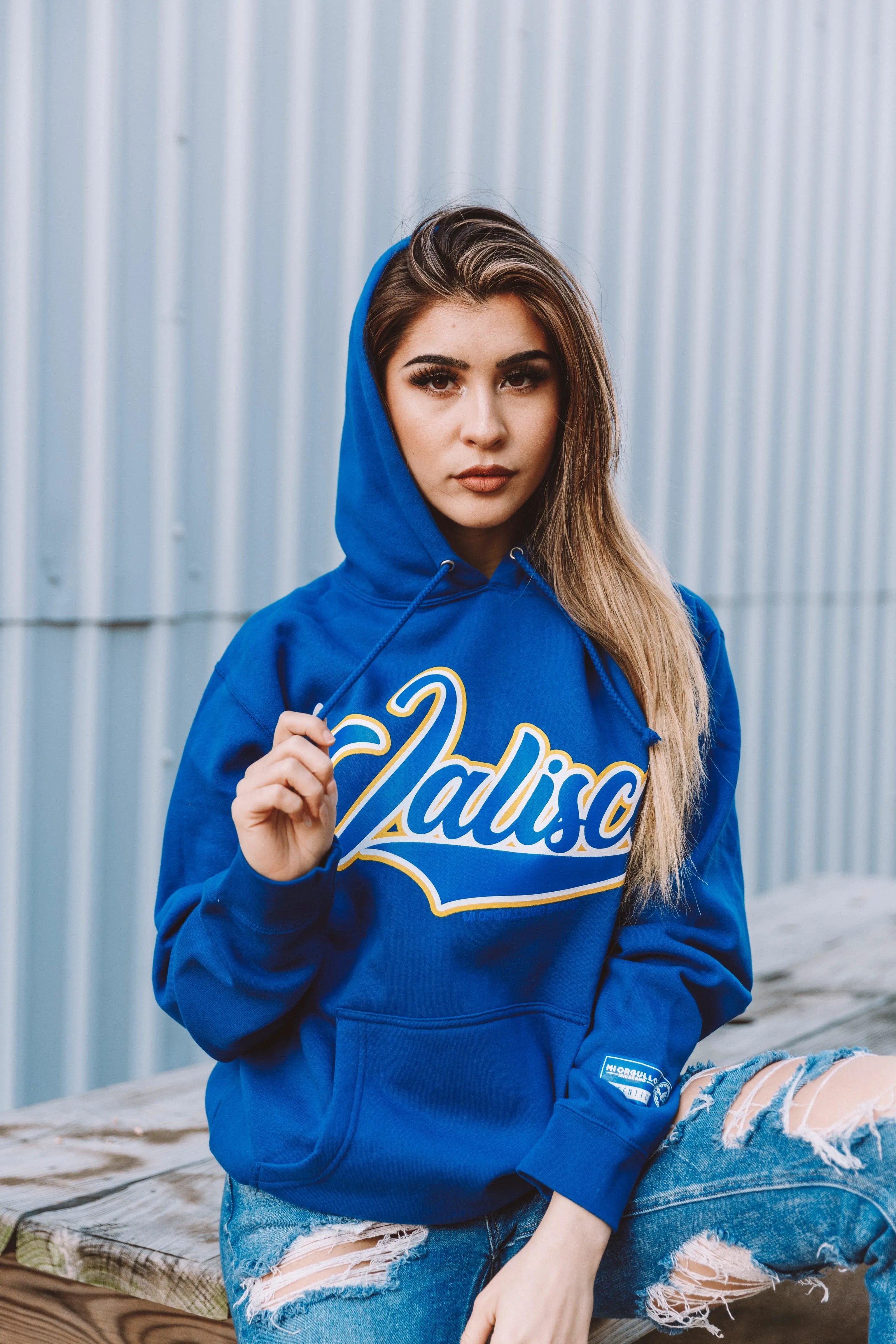 JALISCO MEN’S BLUE HOODIE