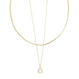 Kendra Scott Sami 14K Gold Over Brass Multi-Strand Necklace - Dichroic Glass