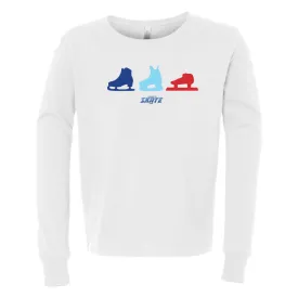 Learn To Skate USA® Three Skates, Youth Long Sleeve T-shirt