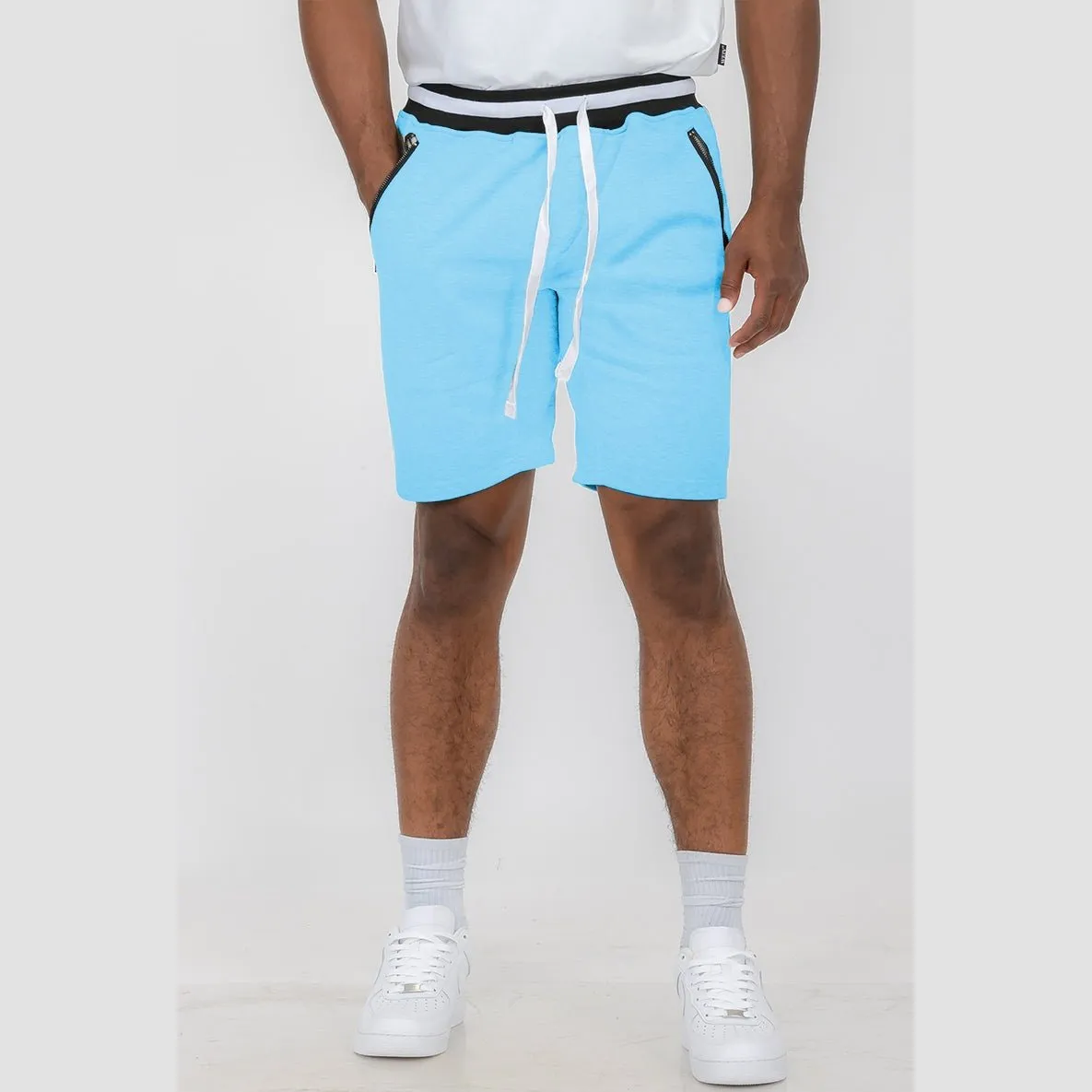 Light Blue French Terry Shorts