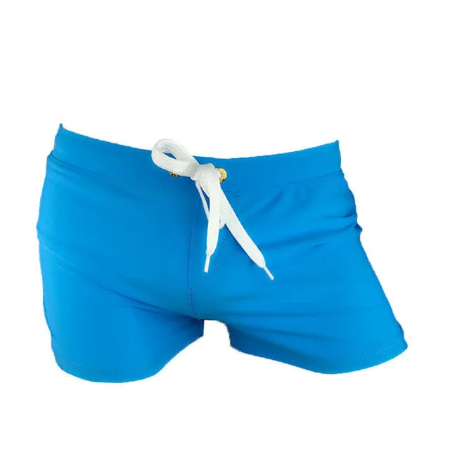 Men's Drawstring Swim-Trunks