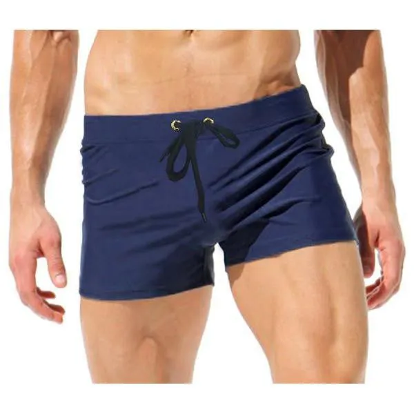 Men's Drawstring Swim-Trunks