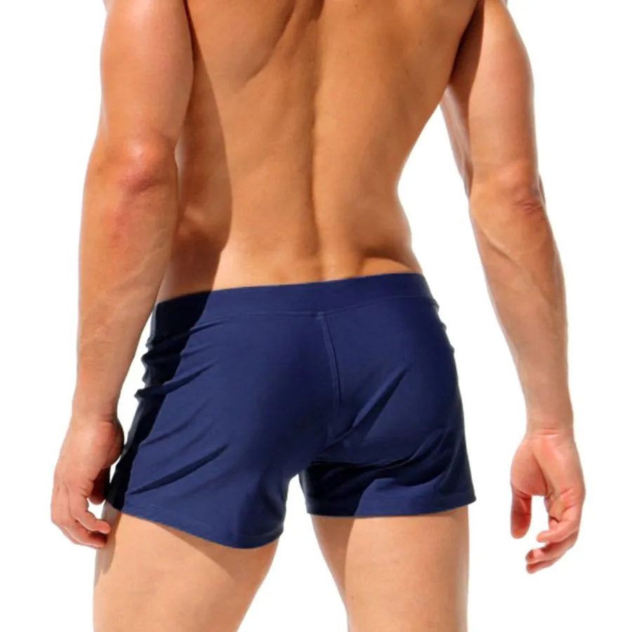 Men's Drawstring Swim-Trunks