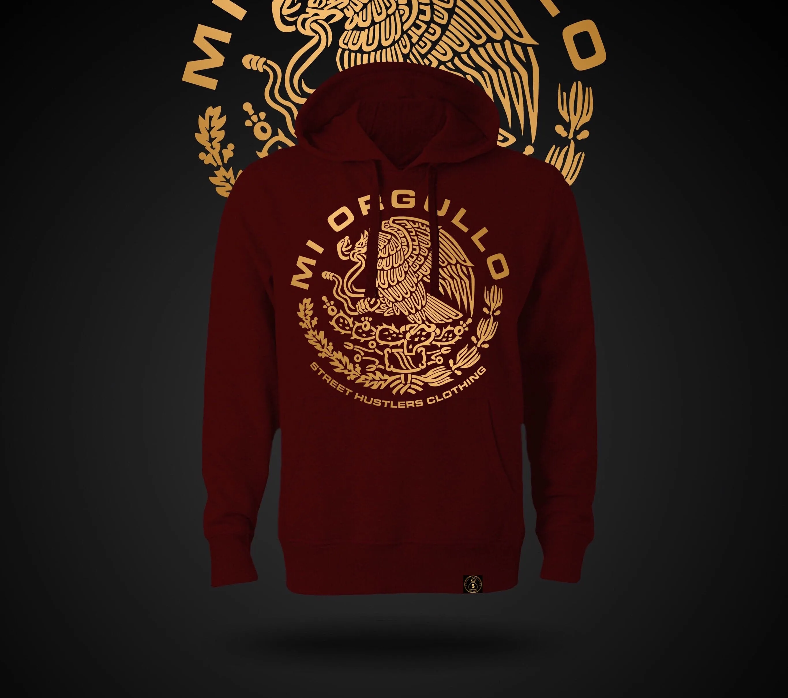 MI ORGULLO MEN’S MAROON HOODIE