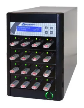 Microboards CopyWriter FLASH USB Duplicator, 1 Reader Port and 15 Recorder Ports