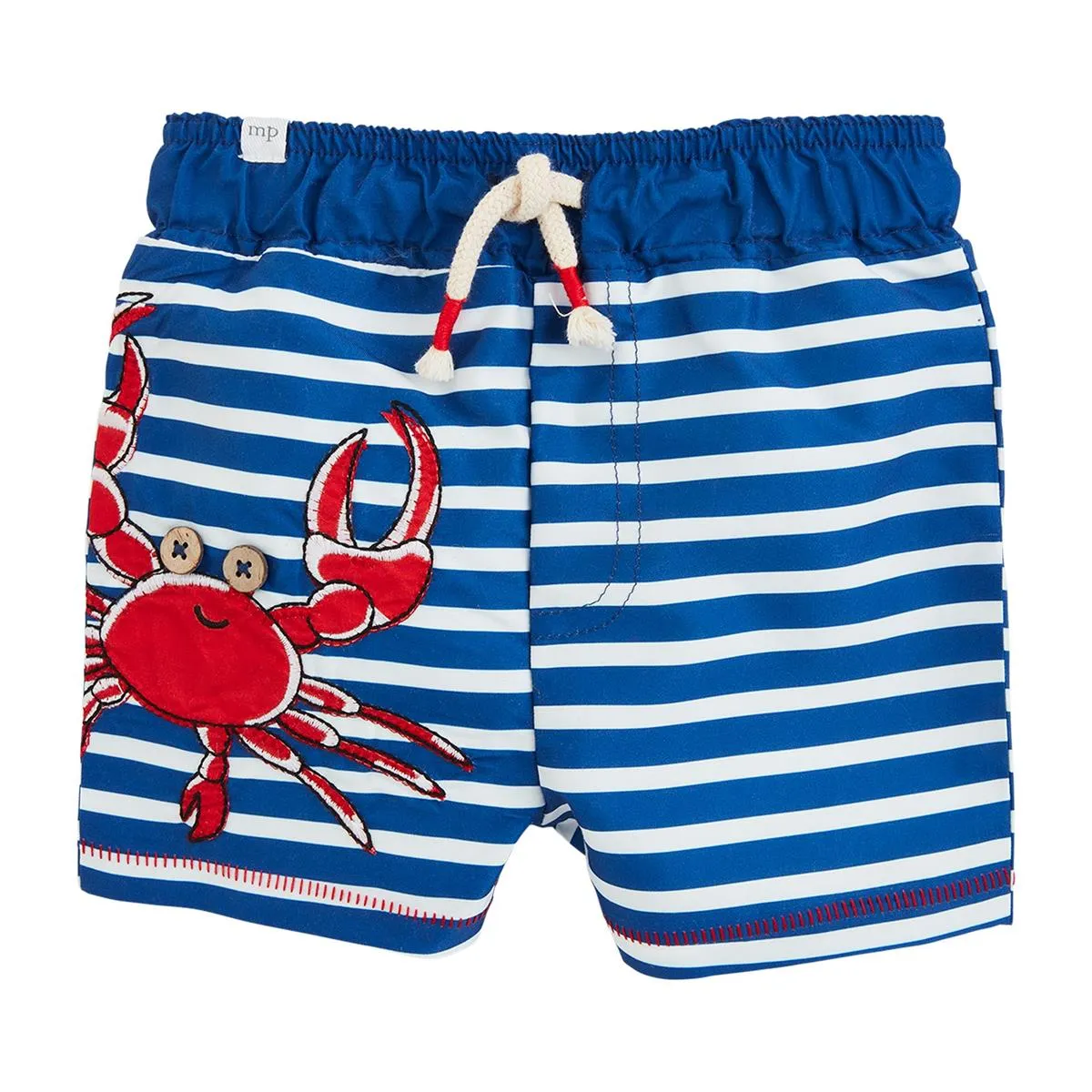 Mud Pie Crab Applique Swim Trunks