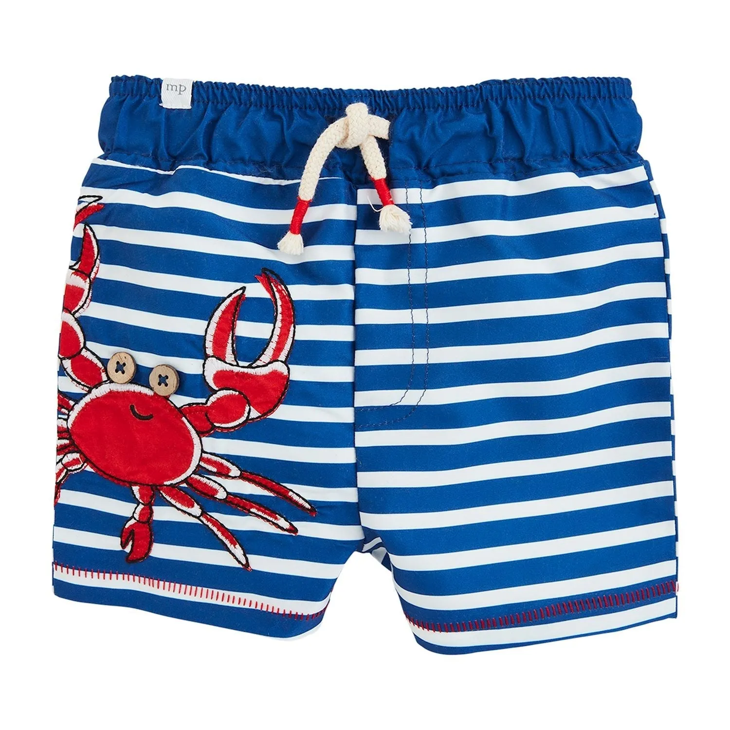 Mud Pie Crab Applique Swim Trunks