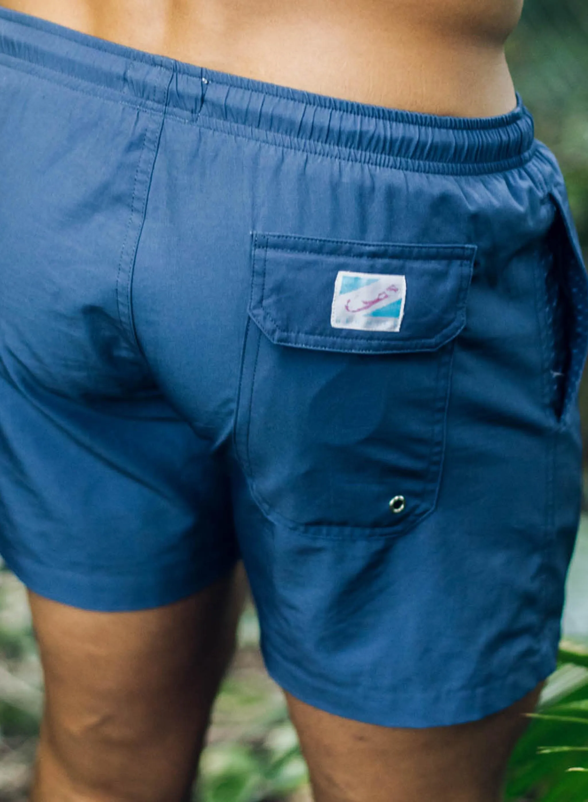 Navy - 5" Swim Trunks