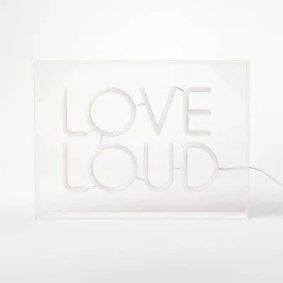 New - Love Loud Novelty Light - Pride