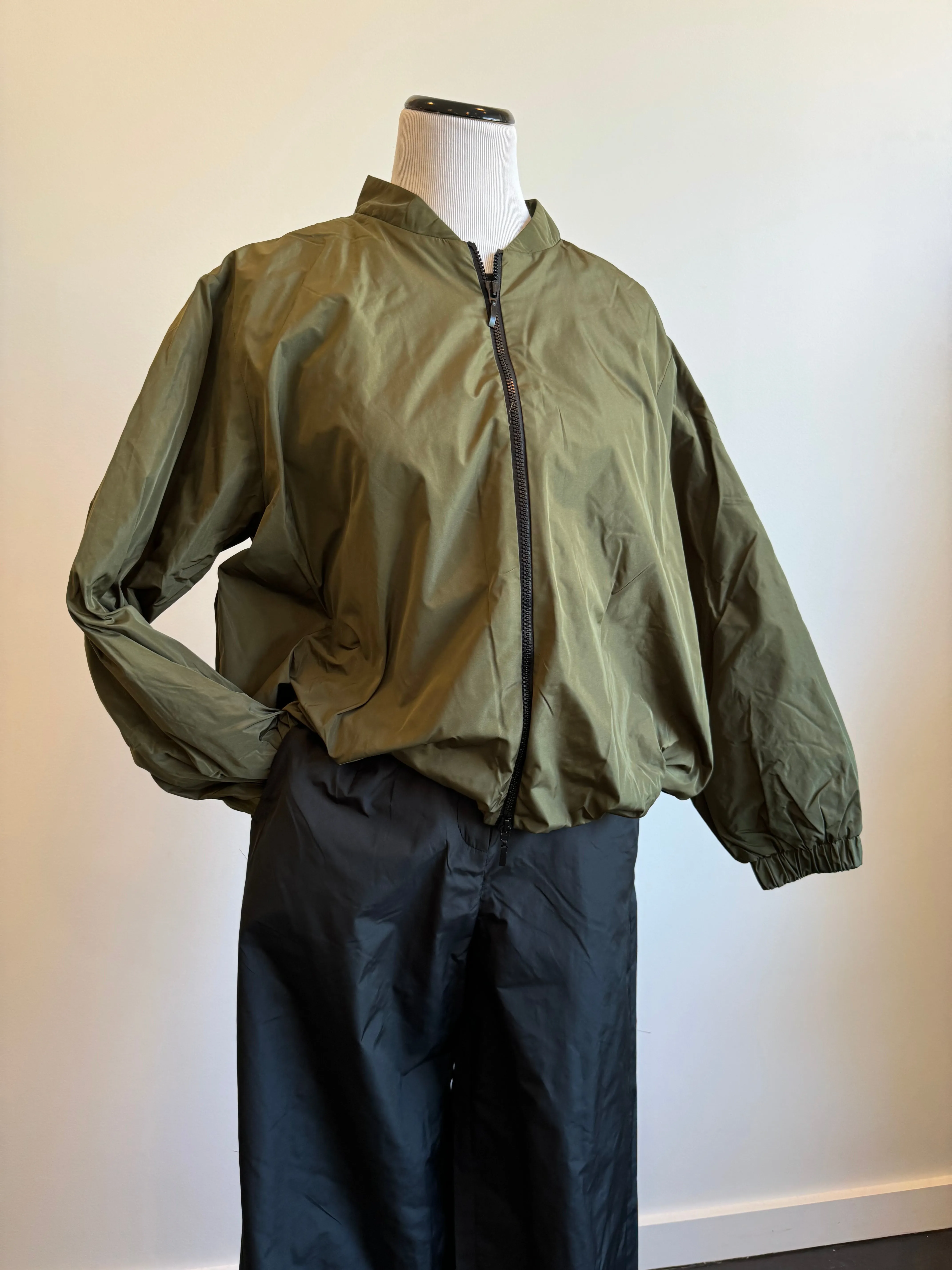 Olive Bomber Jacket